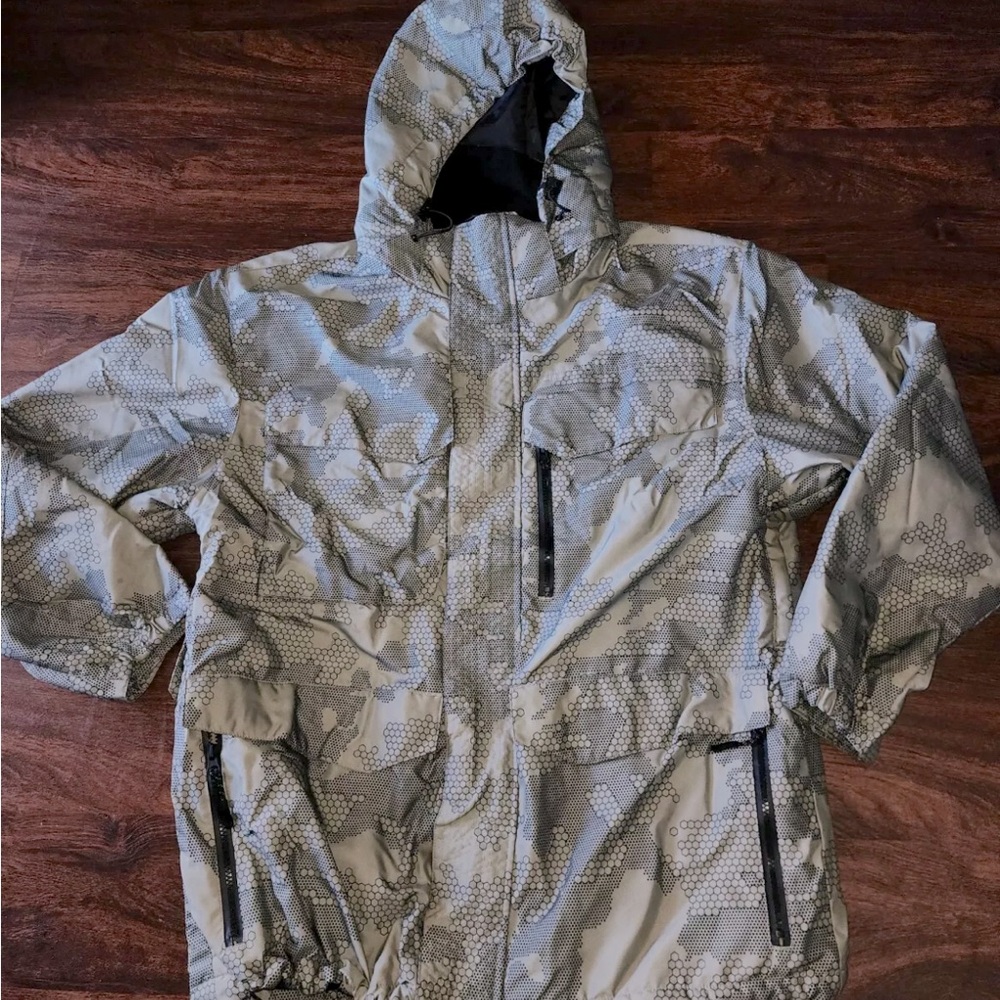 USED TRIPLE NICKEL 555 MEN'S SKI SNOWBOARD JACKET GREEN SIZE LARGE